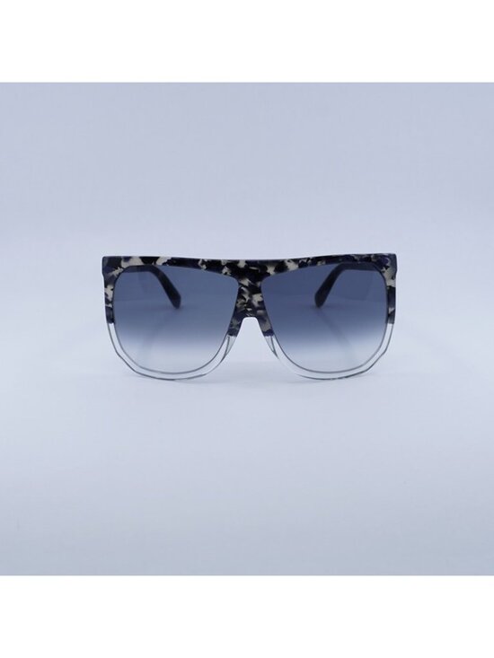 Loewe LW40001I 56B Filipa Sunglasses Blue Havana Square Frame, Smoke Lenses main image 11